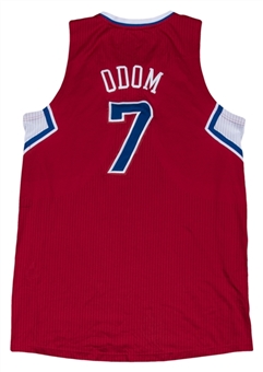 2012-13 Lamar Odom Game Used Los Angeles Clippers Road Jersey (Letter of Provenance) 